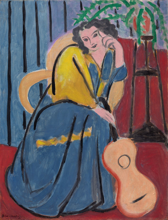 Henri Matisse - Girl in Yellow and Blue with Guitar 1939